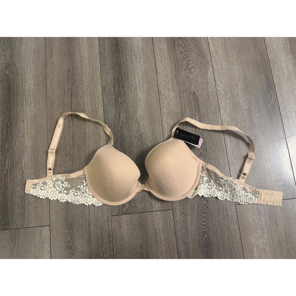 Wacoal Women's 34D Embrace Lace Contour Underwire Push-up Bra Beige Nude NWT
